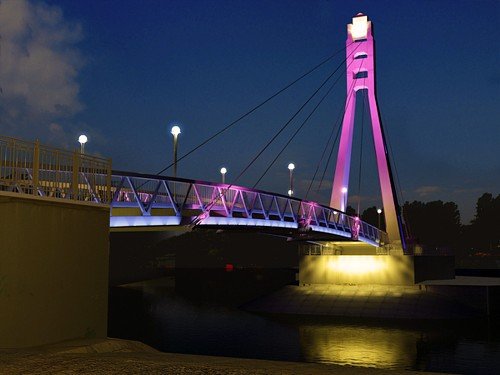 Краснодар - мост через реку Кубань
