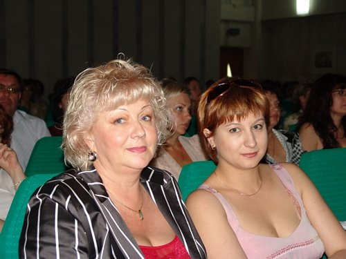 Елена Дмитриевна Лютая и Алена Викторовна Гринская - на конференции врачей УЗД
