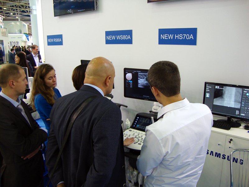 HS70 - демонстрация возможностей УЗ сканера (Samsung Medison)