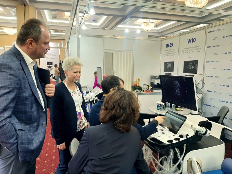 Демонстрация возможностей УЗ сканера W10 на выставке «МедФармДиагностика 2022»