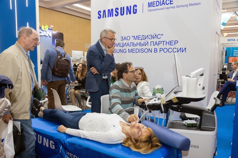 УЗИ сосудов шеи - демонстрация возможностей УЗ сканера Samsung Medison на пациенте