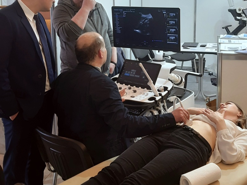 УЗ сканер RS85 - демонстрация возможностей аппарата на пациенте