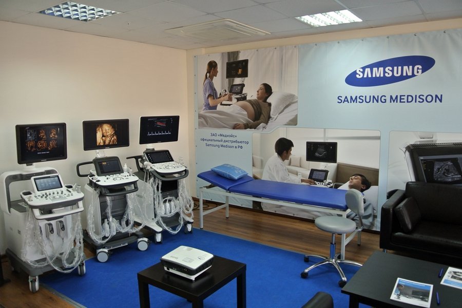 Выставочный зал медоборудования Samsung Medison в Екатеринбурге